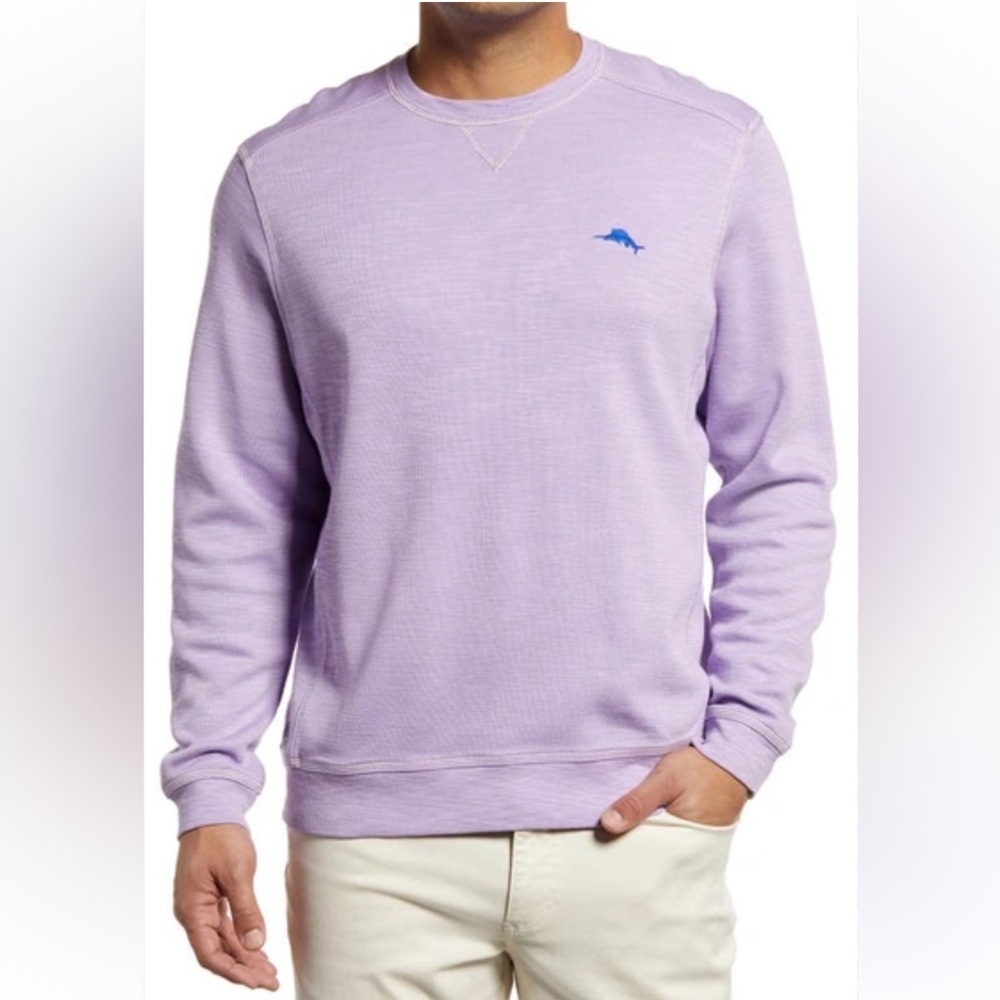 Tommy Bahama Tobago Bay Purple Crewneck Sweatshirt Size 3XL